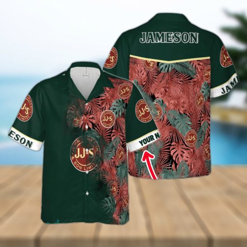 Jameson Irish Whiskey Top Custom Name Design Hawaiian Shirt For Men And Women Gift Beach