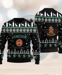 Jameson Puppy Snowflake Pattern Ugly Christmas Sweater Xmas Gift Men And Women Christmas Sweater