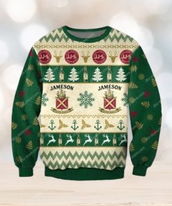 Jameson Whiskey Christmas Ugly Sweater Mens