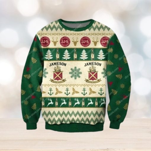 Jameson Whiskey Christmas Ugly Sweater Mens