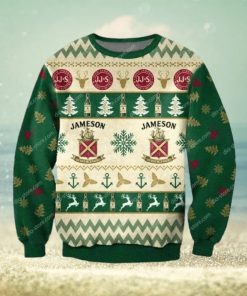 Jameson Whiskey Christmas Ugly Sweater Mens