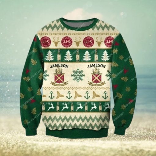 Jameson Whiskey Christmas Ugly Sweater Mens