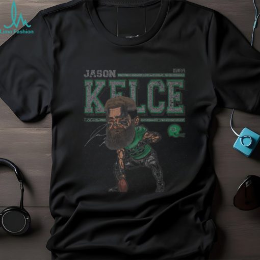 Jason Kelce Philadelphia Cartoon WHT