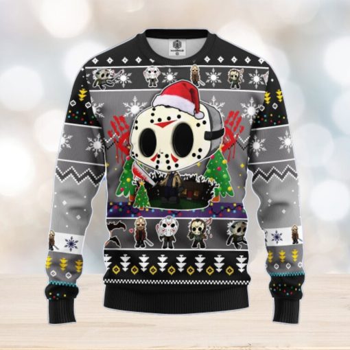 Jason Voorhees Chibi Amazing Gift Ugly Christmas 3D Sweater Christmas Gift For Men And Women