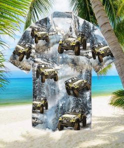 Jeep In The Forest Hawaiian Shirt Unisex Adult