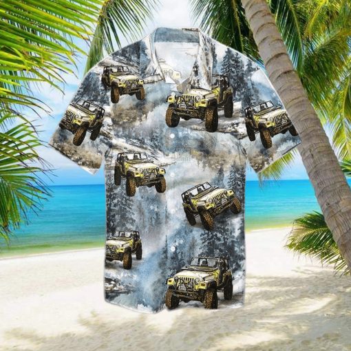 Jeep In The Forest Hawaiian Shirt Unisex Adult