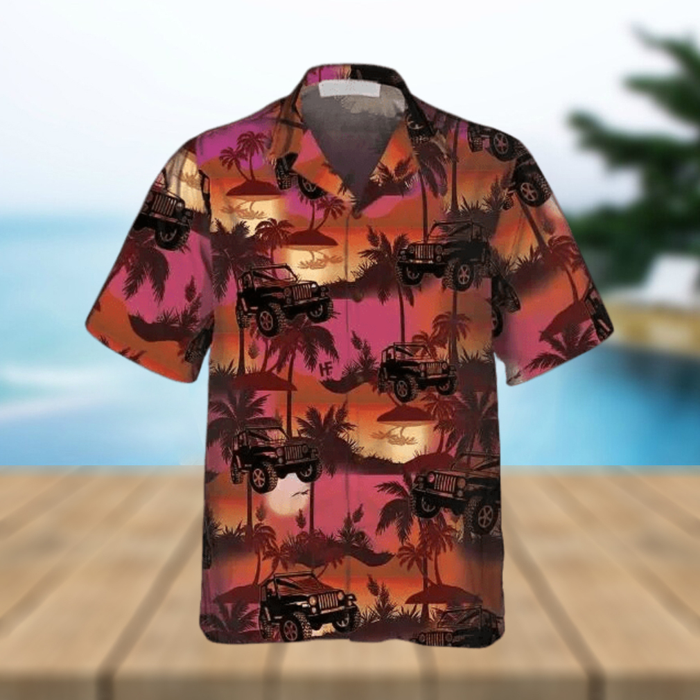 San Francisco 49ers Hawaiian Shirt Palm Sunset Tropical