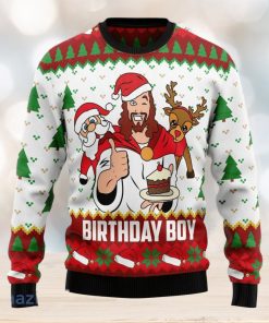 Jesus Birthday Boy Christmas Unisex Ugly Christmas Sweater 3D