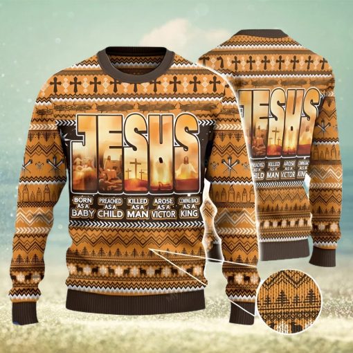 Jesus Born Christmas Gift Ugly Christmas Sweater 3D Gift For Men And Women