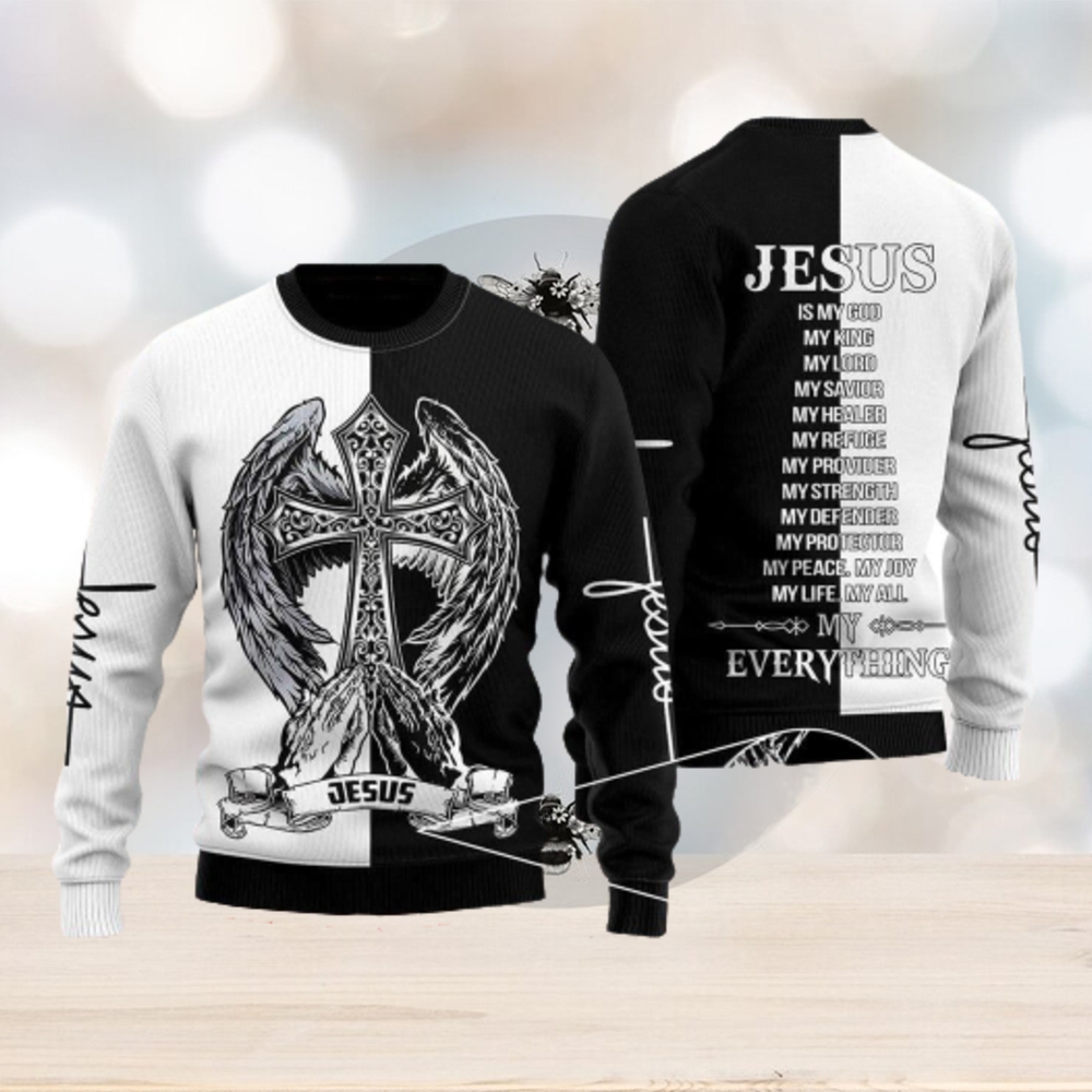 Jesus Is The Reason For The Season Ugly Christmas Sweater Gift Men Women -  Limotees