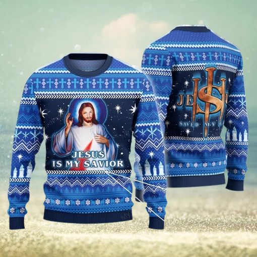 Jesus Is My Savior Ugly Christmas Sweater 3D Gift For Men And Women