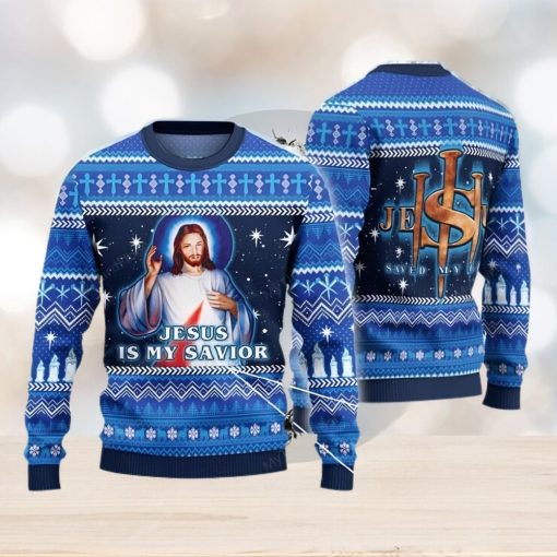 Jesus Is My Savior Ugly Christmas Sweater 3D Gift For Men And Women