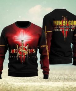 Jesus Man Of God Ugly Christmas Sweater Gift For Men And Women