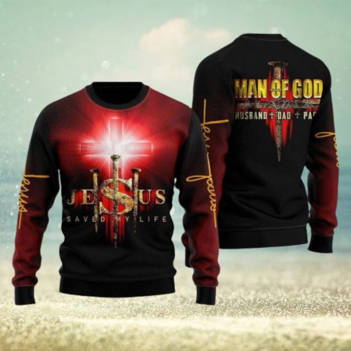 Jesus Man Of God Ugly Christmas Sweater Gift For Men And Women