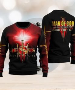 Jesus Man Of God Ugly Christmas Sweater Gift For Men And Women