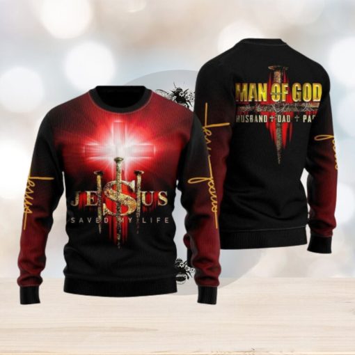 Jesus Man Of God Ugly Christmas Sweater Gift For Men And Women