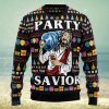 NFL Detroit Lions Skull Santa Christmas Gift All Over Print Ugly Christmas Sweater