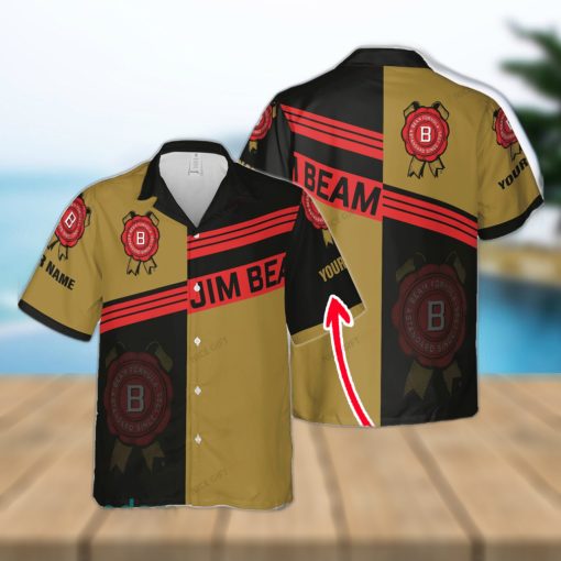 Jim Beam Exclusive Custom Name Design Hawaiian Shirt For Men And Women Gift Beach