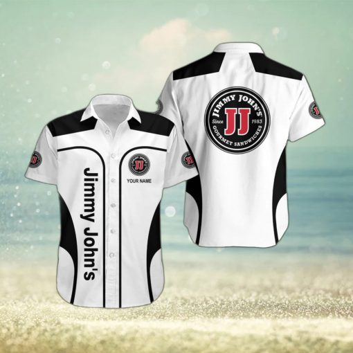 Jimmy john’s Personalized Name Beach Brand New Aloha Hawaiian Shirt Men And Women Gift For Family