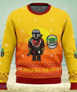 Jingle All The Way Mandalorian Ugly Christmas Sweater