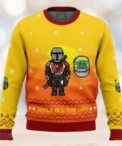 Jingle All The Way Mandalorian Ugly Christmas Sweater