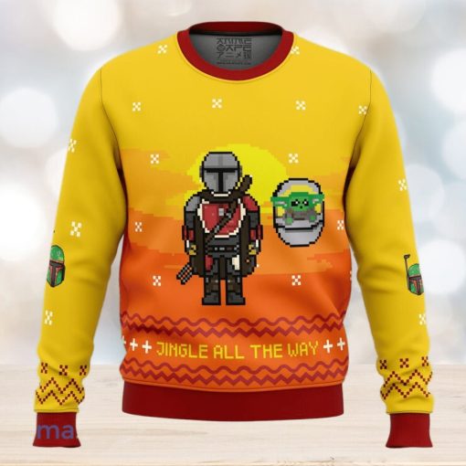 Jingle All The Way Mandalorian Ugly Christmas Sweater