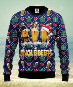 Jingle Beer Ugly Christmas Sweater 3D Gift For Men And Women