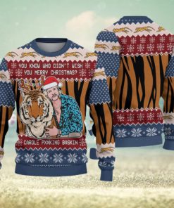 Joe Exotic Tiger King Christmas Gift For Holiday Tiger King What 3D Ugly Christmas Sweater