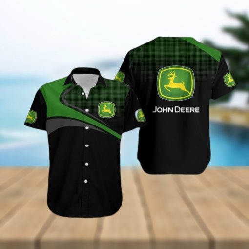 John deere Collar Logo All Over Print Hawaiian Shirt Men And Women Gift