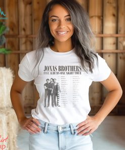 Jonas Brother Tour 2023 Vintage Shirt Retro Joe Merch Sweatshirt Five Albums One Night Hoodie Unisex
