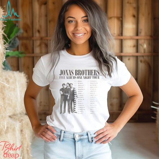 Jonas Brother Tour 2023 Vintage Shirt Retro Joe Merch Sweatshirt Five Albums One Night Hoodie Unisex