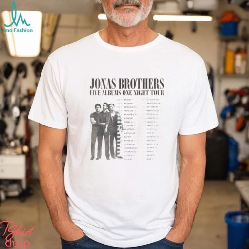 Jonas Brother Tour 2023 Vintage Shirt Retro Joe Merch Sweatshirt Five Albums One Night Hoodie Unisex
