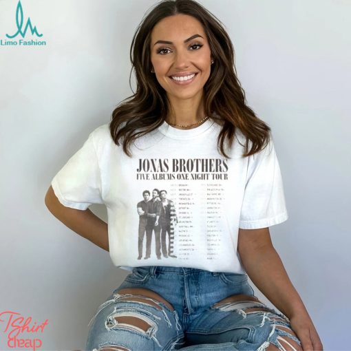Jonas Brother Tour 2023 Vintage Shirt Retro Joe Merch Sweatshirt Five Albums One Night Hoodie Unisex