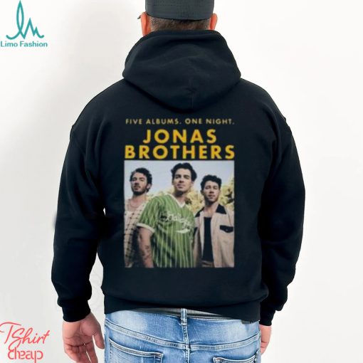 Jonas Brothers US UK World Tour Setlists Sweatshirt, Jonas Brothers Five Albums One Night Tour 2023 Shirt, Jonas Brothers T Shirt