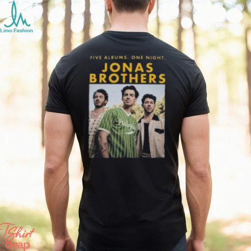 Jonas Brothers US UK World Tour Setlists Sweatshirt, Jonas Brothers Five Albums One Night Tour 2023 Shirt, Jonas Brothers T Shirt