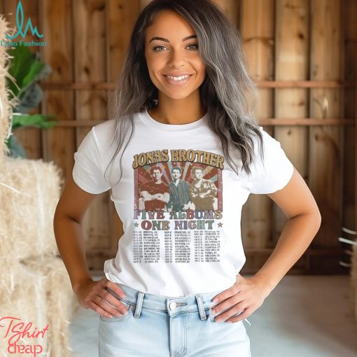 Jonas Brothers Vintage 90S Shirt Five Albums One Night Tour Retro 90 Classic Hoodie