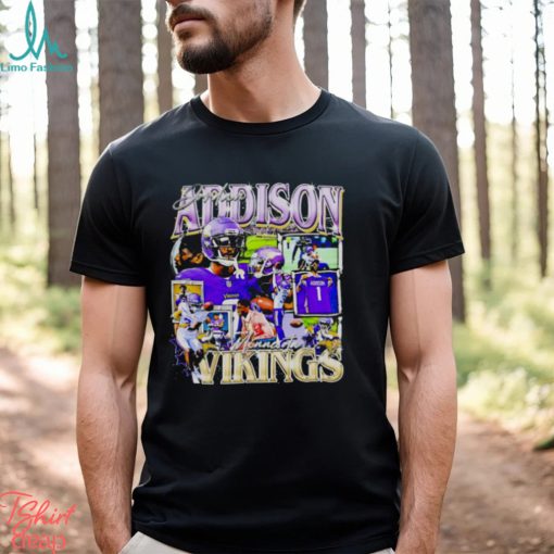 Jordan Addison Minnesota Vikings retro shirt