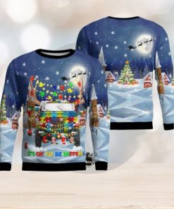 Jp Autism It’s Ok To Be Different Christmas Ugly Sweater 3D Gift For Men And Women