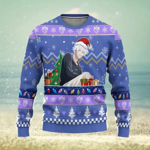 Jujutsu Kaisen Ugly Christmas Sweater 3D Gift For Men And Women Custom Satoru Gojo Xmas Gift