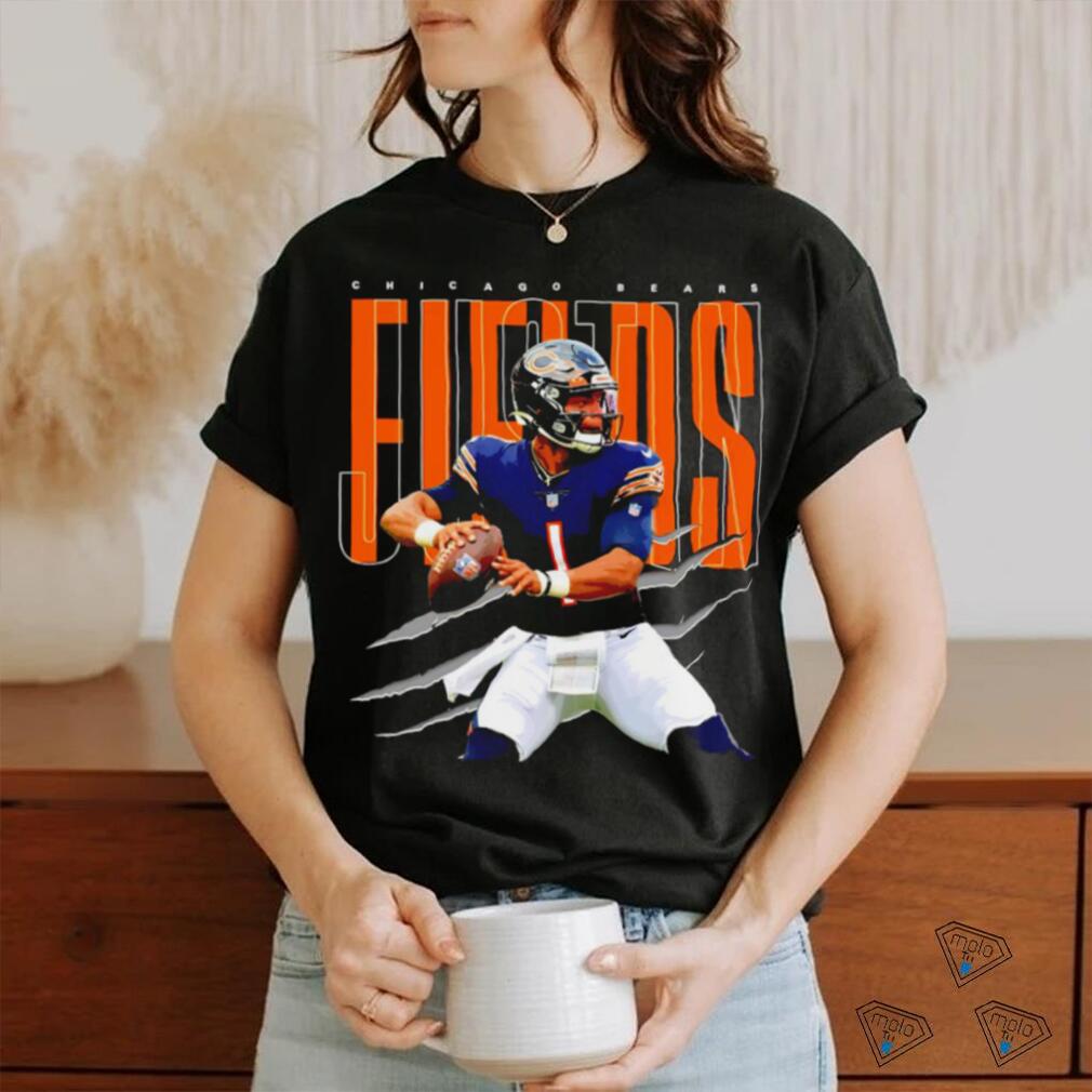 Justin Fields Chicago Bears retro shirt, hoodie, sweater, long