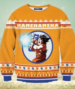 Kamehameha Christmas Unisex Wool Sweater Ugly Christmas Sweater 3D