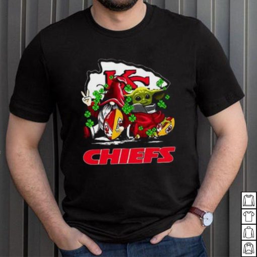 Kansas City Chiefs Christmas Baby Yoda Patrick's Day Super Bowl LIV Champions Xmas T Shirt