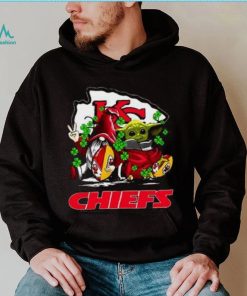 Kansas City Chiefs Christmas Baby Yoda Patrick's Day Super Bowl LIV Champions Xmas T Shirt