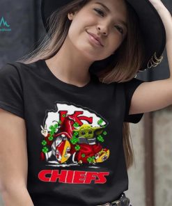 Kansas City Chiefs Christmas Baby Yoda Patrick's Day Super Bowl LIV Champions Xmas T Shirt