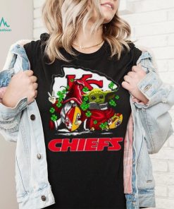 Kansas City Chiefs Christmas Baby Yoda Patrick's Day Super Bowl LIV Champions Xmas T Shirt
