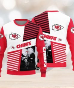 Kansas City Chiefs Skull Pattern Ugly Christmas Sweater