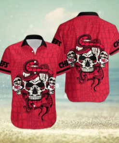 Kansas City Chiefs Snake And Skull Octopus Hawaiian Shirt Gift For Halloween