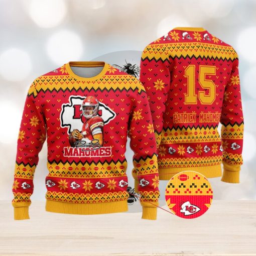 Kansas City Chiefs – Patrick Mahomes Custom Name And Number Ugly Christmas Sweater