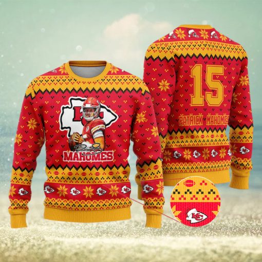 Kansas City Chiefs – Patrick Mahomes Custom Name And Number Ugly Christmas Sweater