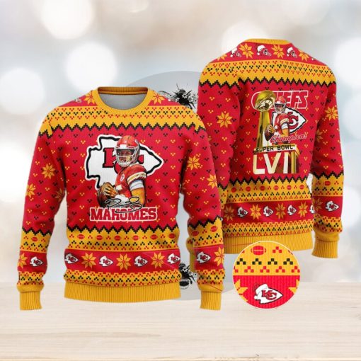 Kansas City Chiefs – Patrick Mahomes Super Bowl LVII Champions 2023 Ugly Christmas Sweater